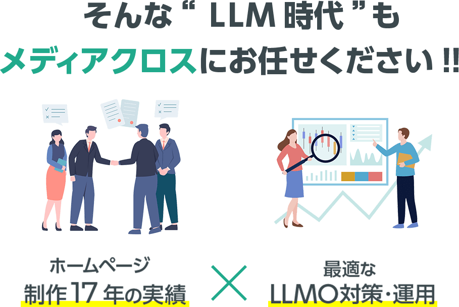 そんな“LLM時代”もメディアクロスにお任せください